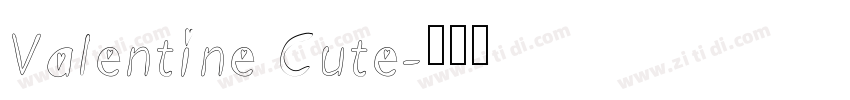 Valentine Cute字体转换